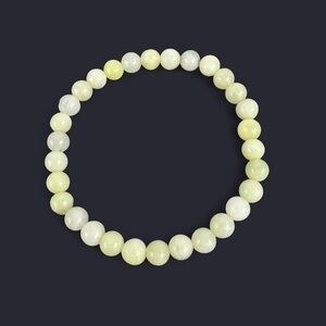 Quartz Gemstone Bead Bracelet 6mm